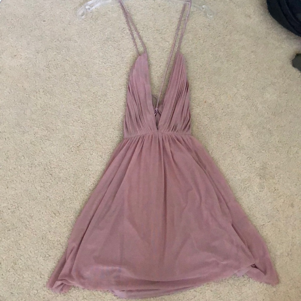 Blush mini dress